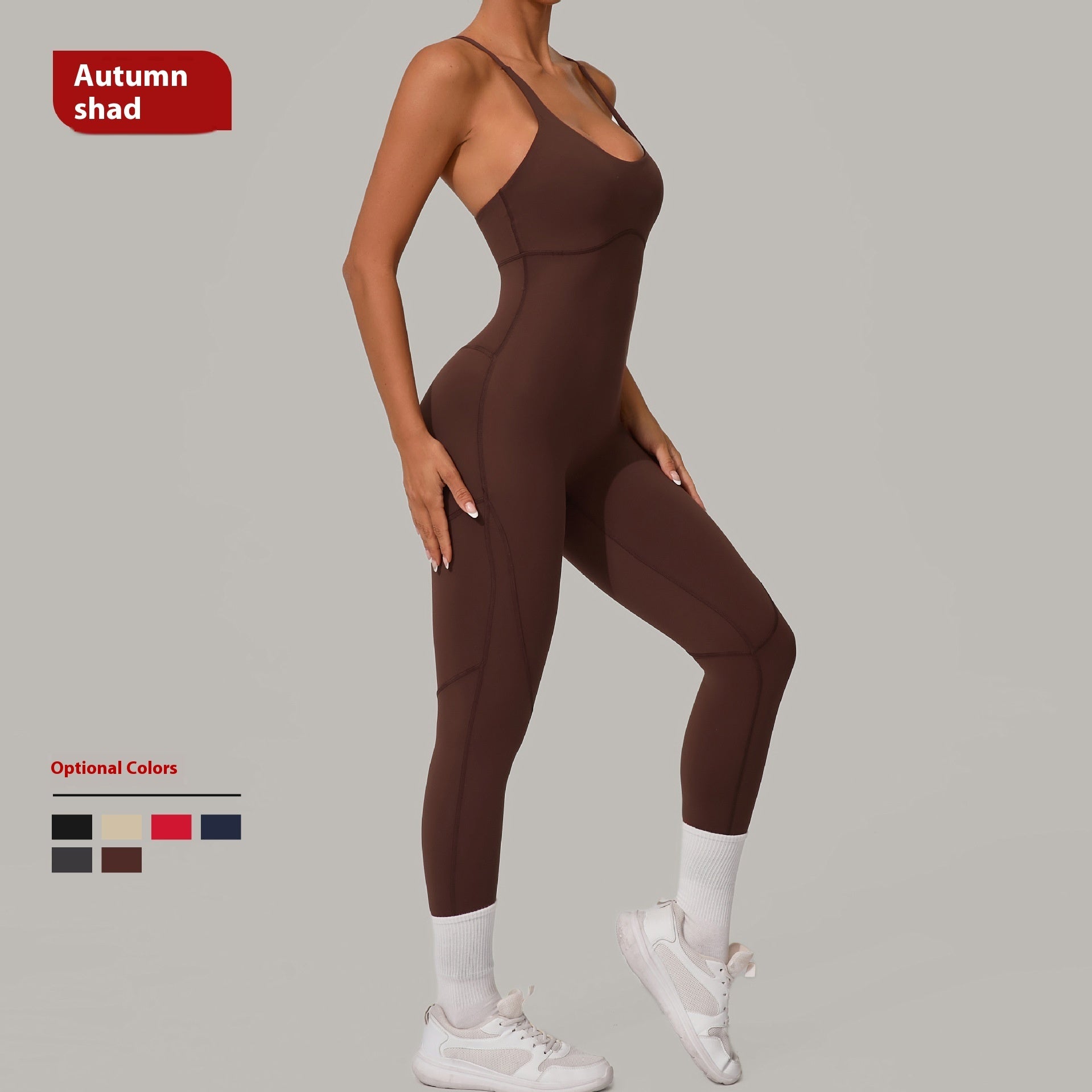 Women's Solid Color Casual Cross Back Summer Jumpsuit